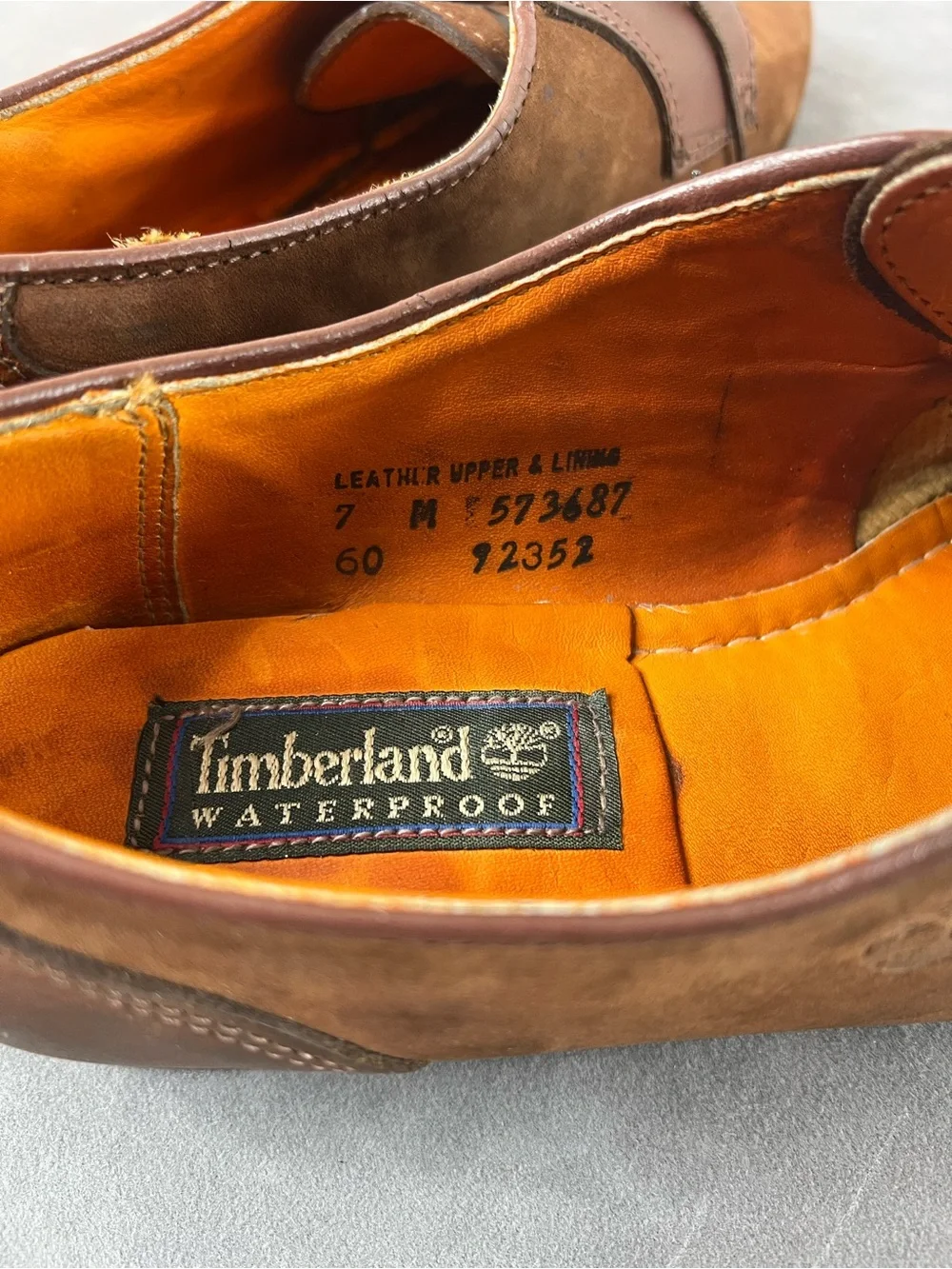 Timberland Brown Leather & Suede Lace-Up Oxfords